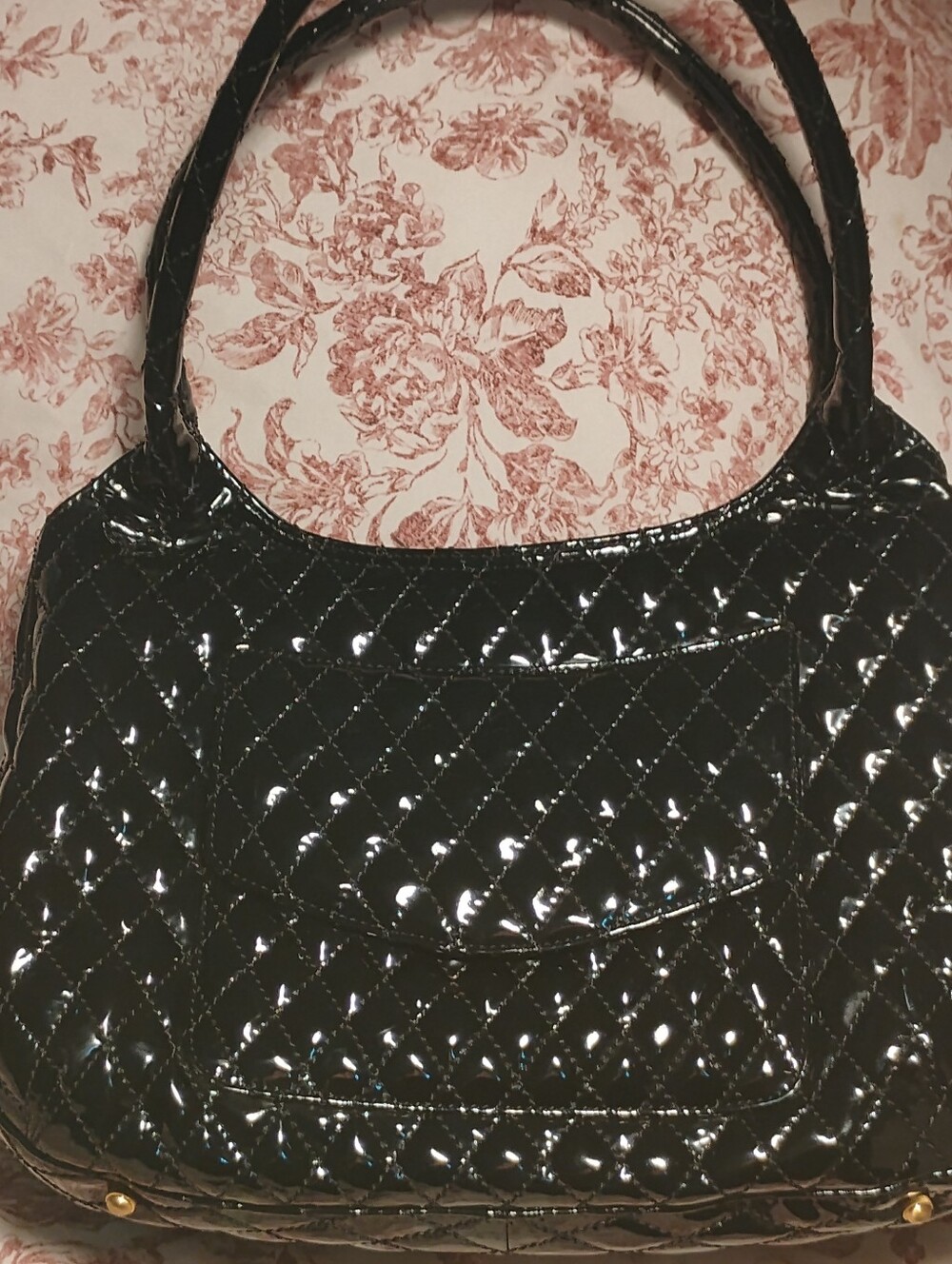 Eric Javits Black Quilted Shoulder Handbag
